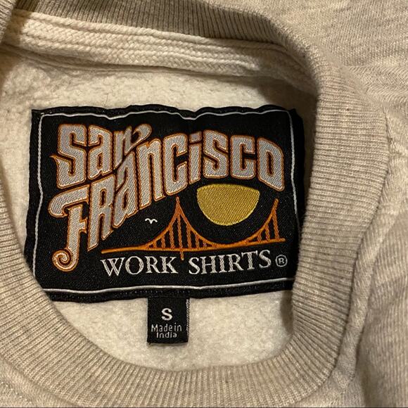 San Francisco Work Shirt Influencer Embroidered Crew Neck Sweatshirt Women's S - Picture 2 of 8